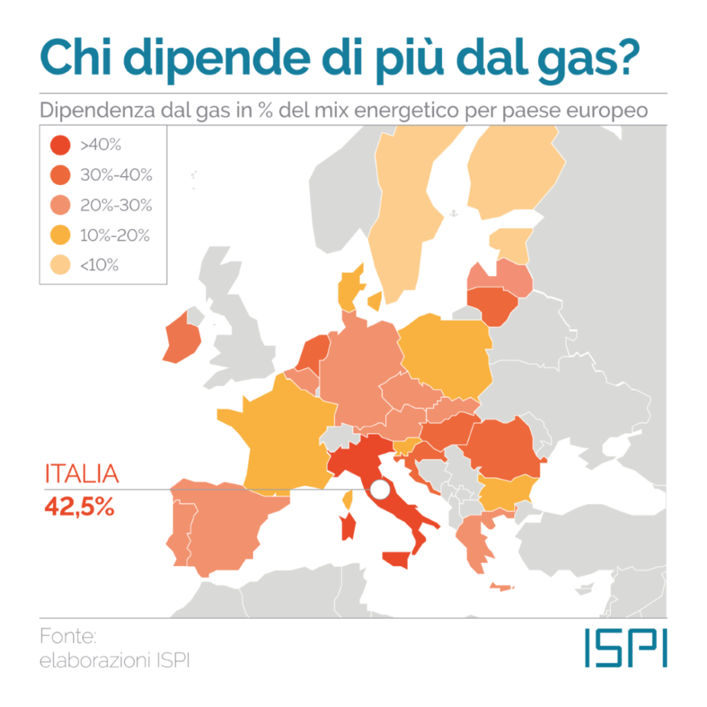 Crisi approvvigionamento di gas in Europa dopo le sanzioni russe