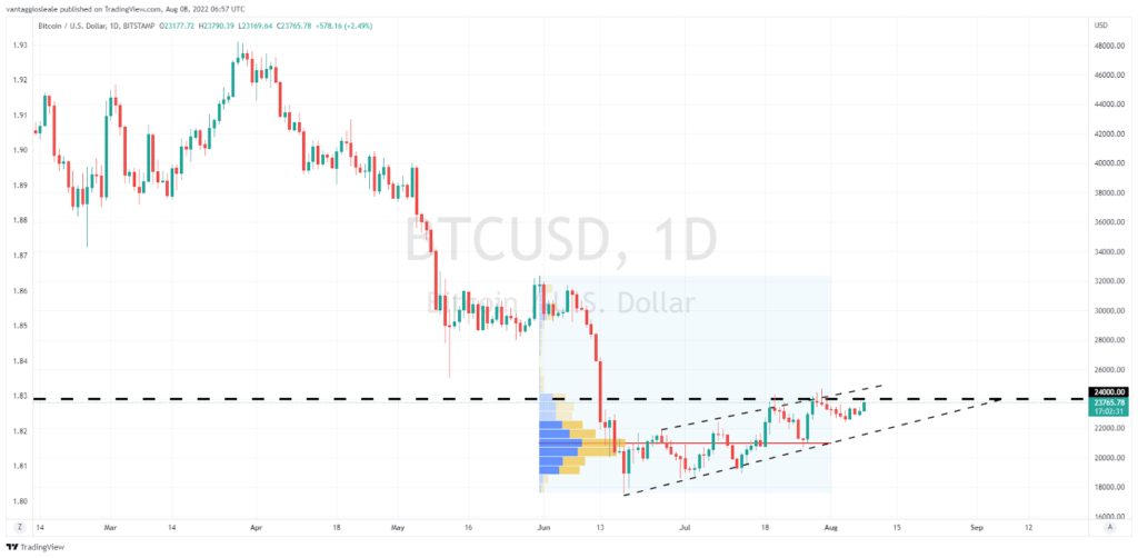 Bitcoin rimane in zona 24.000$ per ancora un’altra settimana