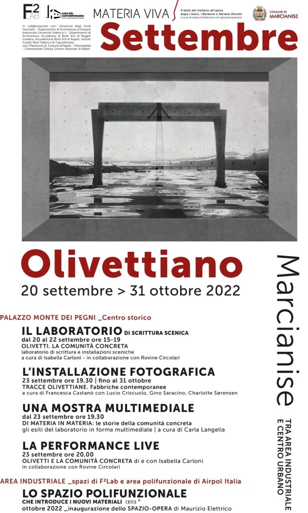 Al via il Settembre Olivettiano a Marcianise