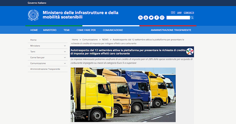 Bonus carburante, attiva la piattaforma per chiedere il credito di imposta